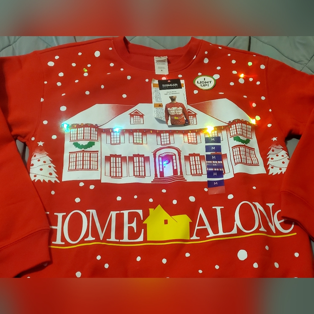 Light Up Home Alone Holiday Sweater
